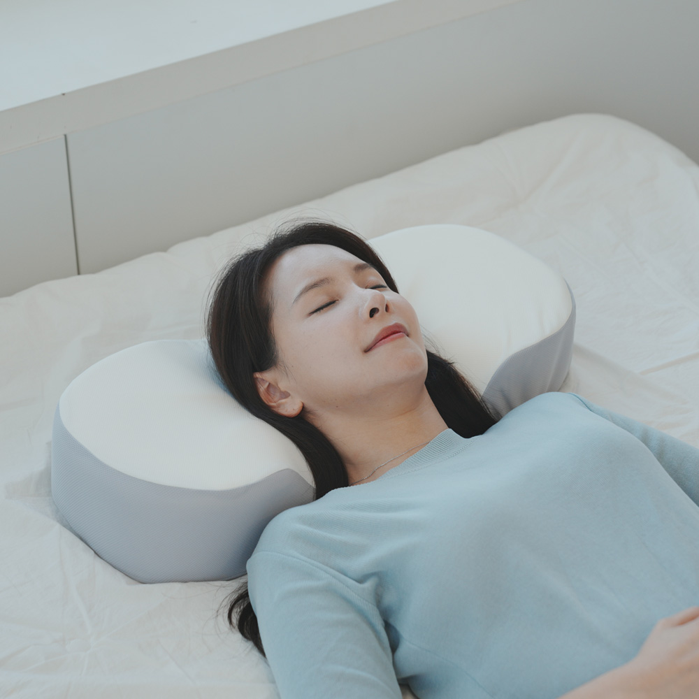 킹리치 경추베개 옆으로자는숙면베개 낮은 거북목 일자 목디스크 냉감 - 상세 이미지 4