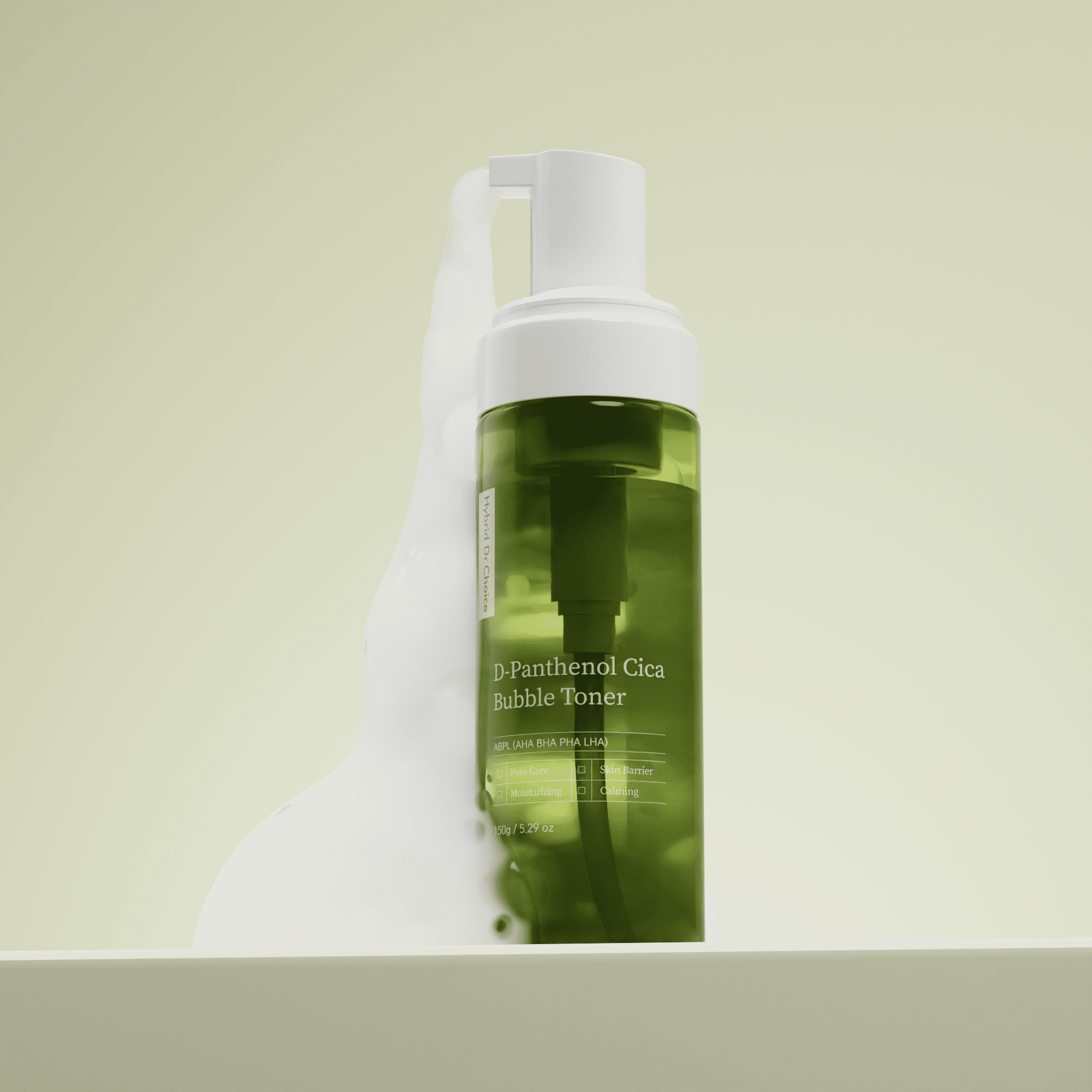 닥터초이스 디판테놀 시카 버블토너 150ML 의사약사개발 각질 모공 여드름 식물성버블 팩 - 상세 이미지 2