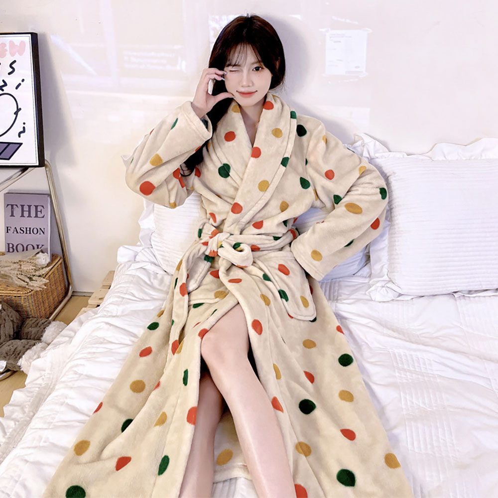 극세사샤워가운 호텔 로브 목욕가운 - 상세 이미지 5