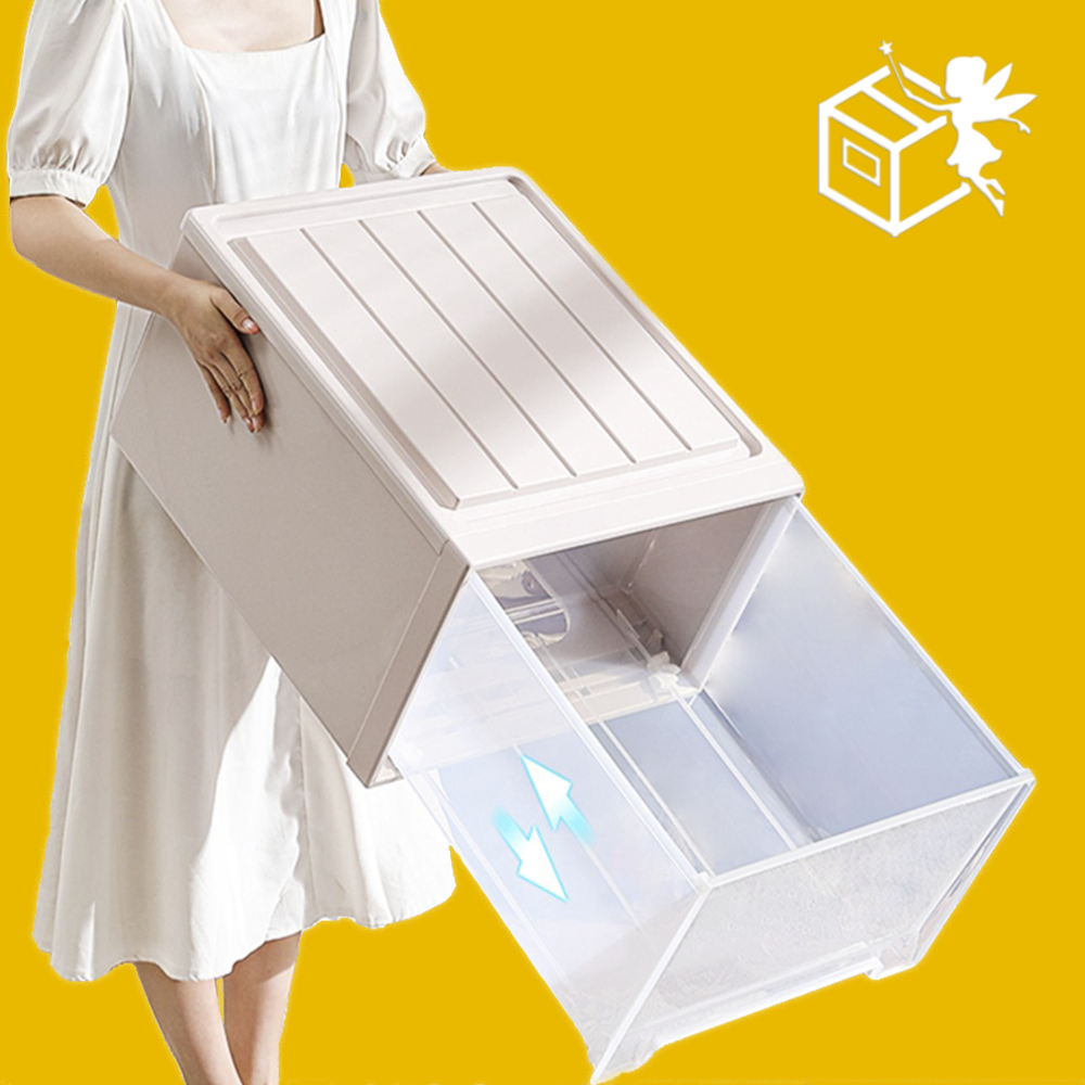 398 옷장 투명 서랍형 슬라이딩 리빙박스 펜트리 옷 수납 정리함 수납함 플라스틱 서랍 소품