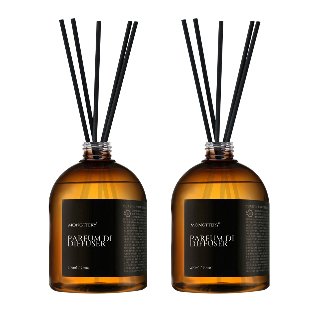 몽때리 실속형 디퓨저 300ml x 2개 블랙체리 화장실 사무실 대용량 실내방향제 리필
