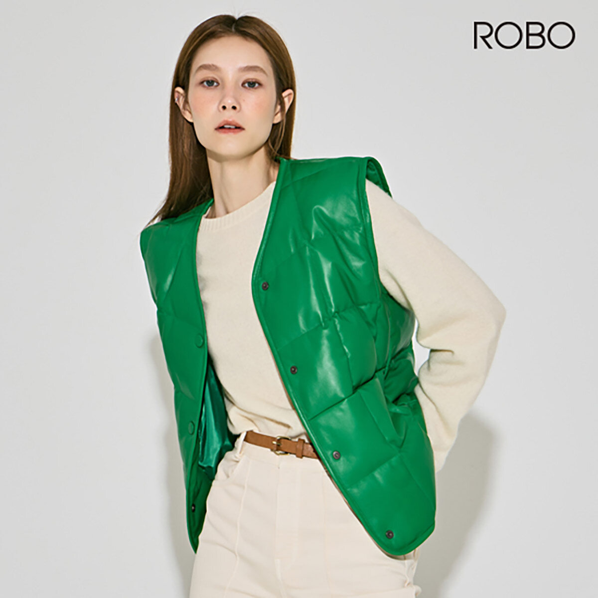 [런칭가 349,000원] 로보 ROBO 이태리  MAPEL 나파 램스킨 구스 다운 베스트 - 상세 이미지 2