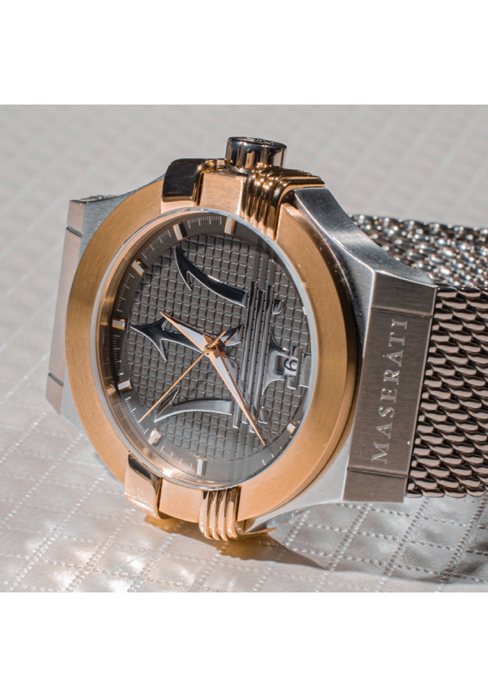 [Italian Design] 마세라티 남자 POTENZA 메탈 클래식 손목 패션 방수 쿼츠 야광시계 블랙/실버