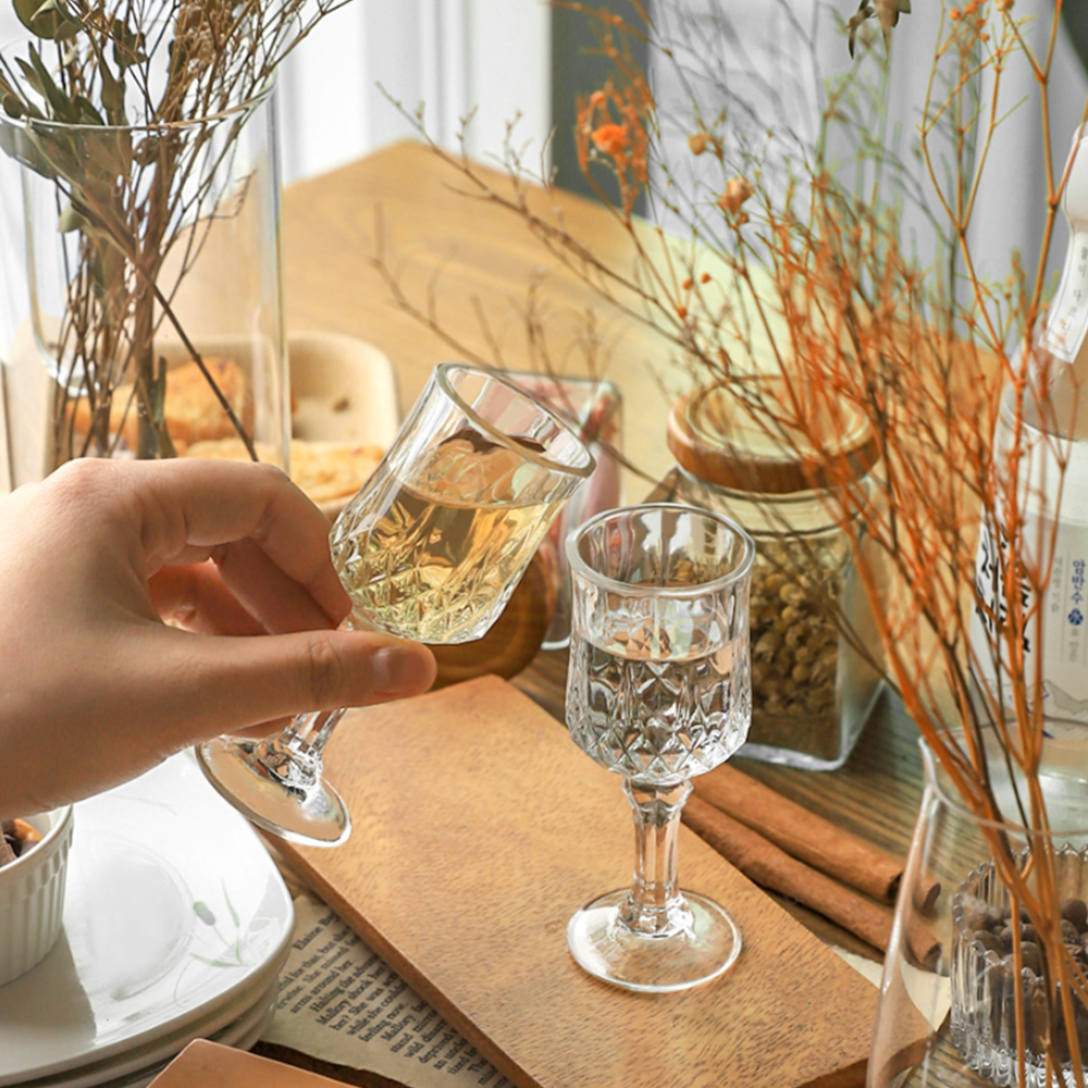 미니고블렛잔 크리스탈 소주잔 와인잔 고블릿 술잔 세트