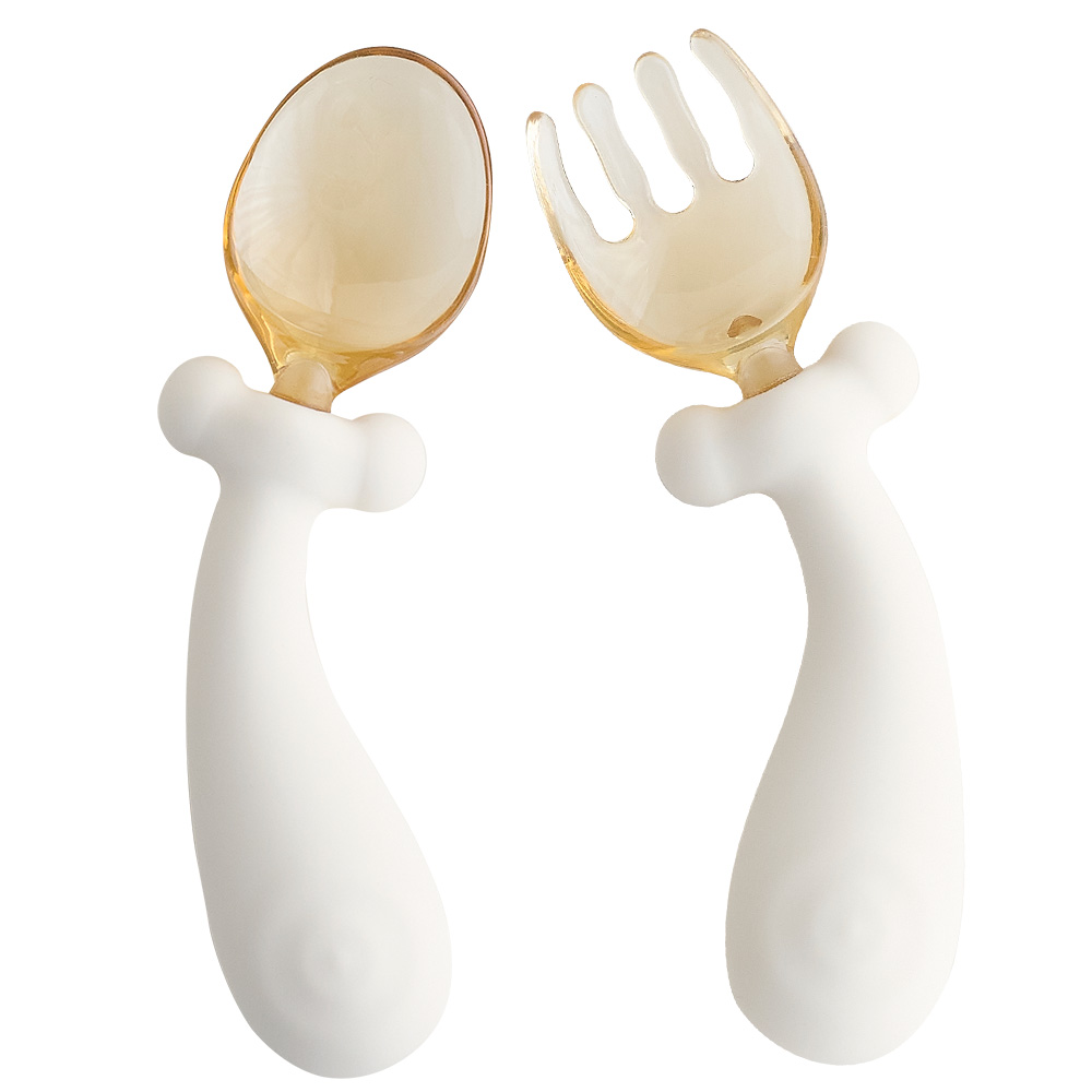 아띠래빗 아기 이유식 스푼 휘어지는 자기주도 유아 숟가락 포크 숟가락 수저 푸딩크림