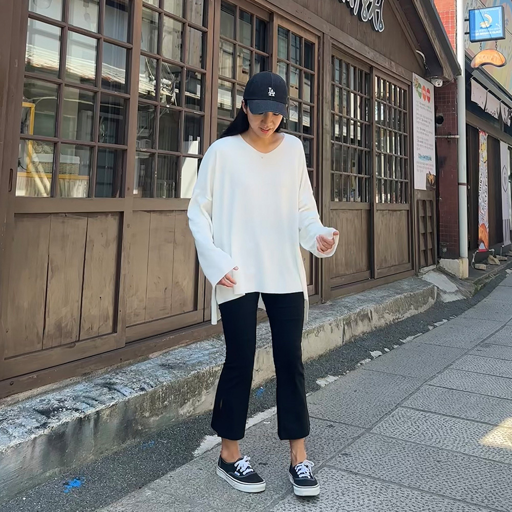 스판 부츠컷 키작녀슬랙스 여름 슬랙스 키작녀바지 - 상세 이미지 5