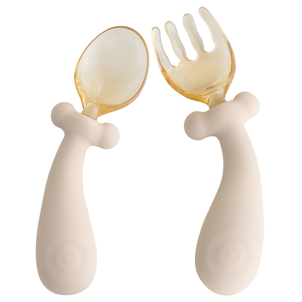 아띠래빗 아기 이유식 스푼 휘어지는 자기주도 유아 숟가락 포크 숟가락 수저 푸딩크림