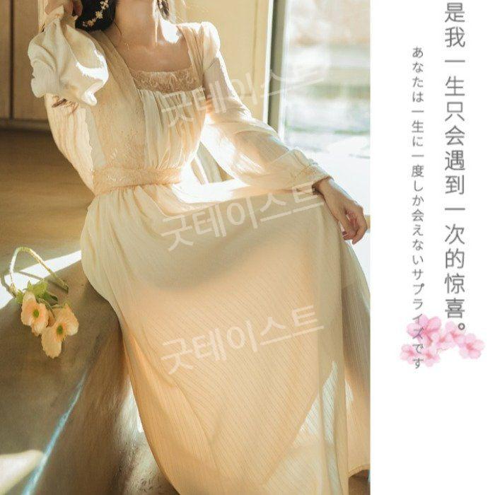 졸업사진드레스 프랑스 복고풍 개화기 연주회 - 상세 이미지 5