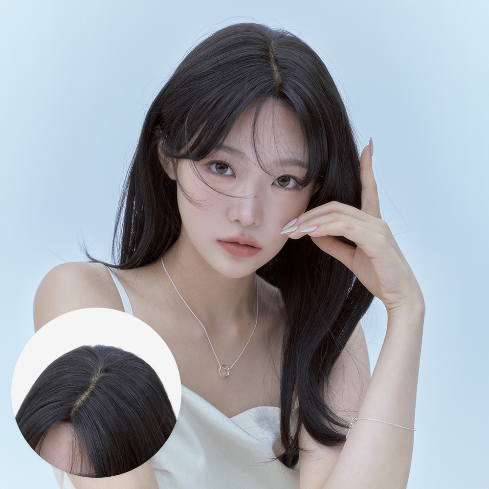 완수제 통가발 롱 미디움 허그펌 불파트 항암 탈모 전체 자연스러운 - 상품 이미지