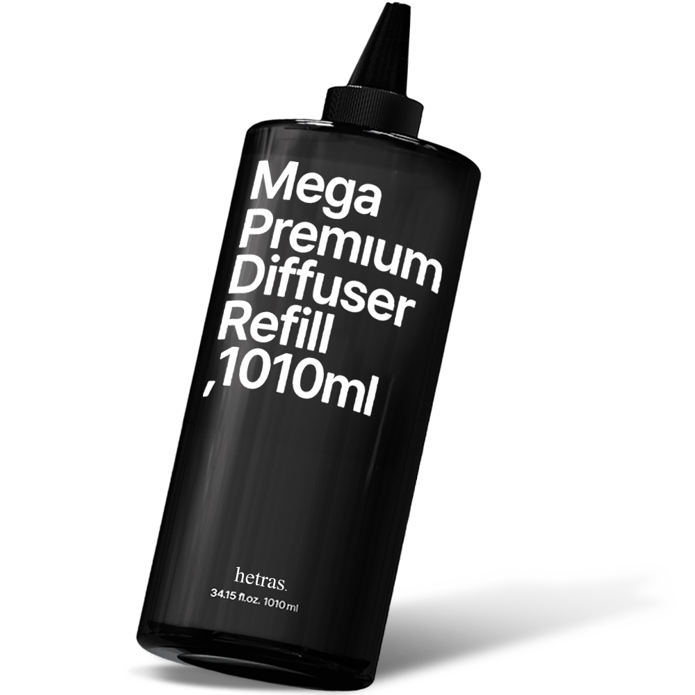 헤트라스 메가 프리미엄 대용량 디퓨저 리필 1,010ml 실내방향제 인테리어 사무실 블랙체리