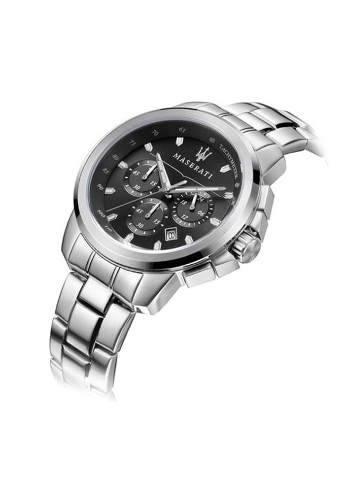 [Italian Design] 마세라티 남자 SUCCESSO 메탈 클래식 손목 패션 방수 야광시계 블랙