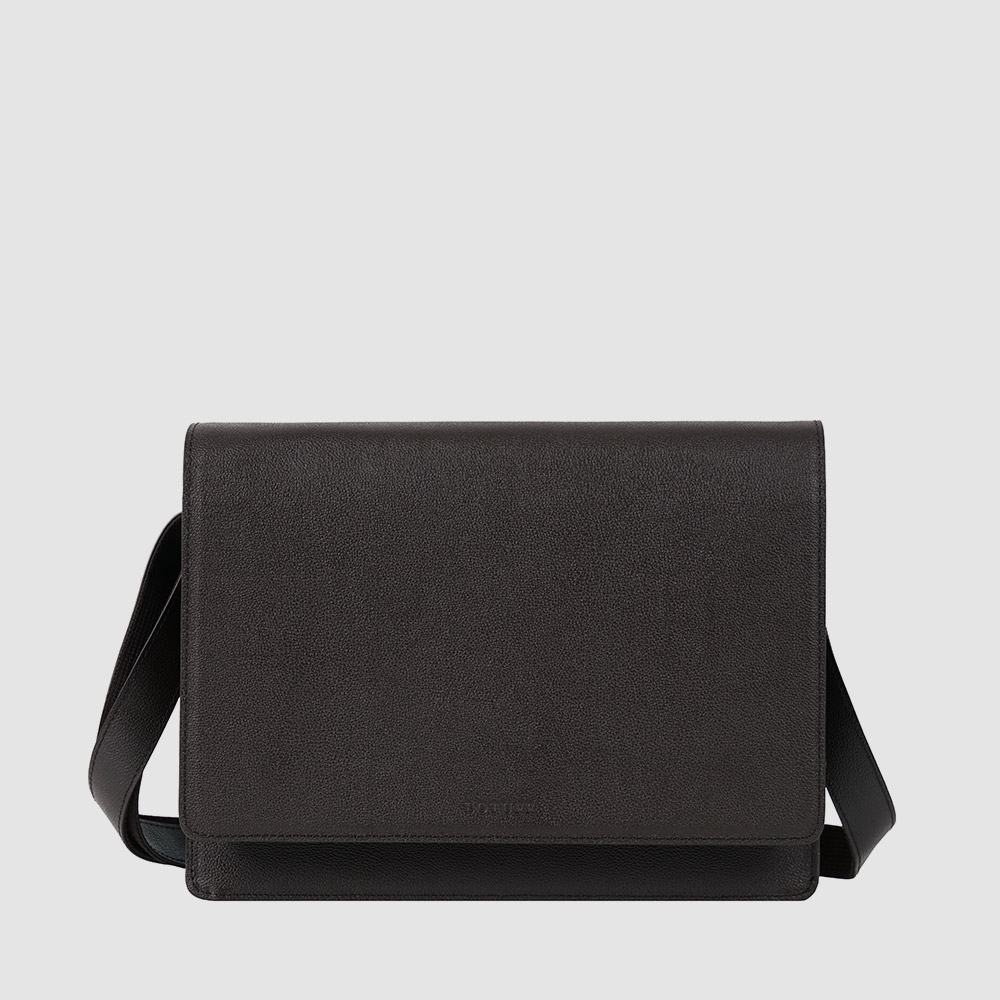남성 크로스백 로터프 LO-7397 DBR 딥브라운 / 가죽 메신저백 - 상세 이미지 2