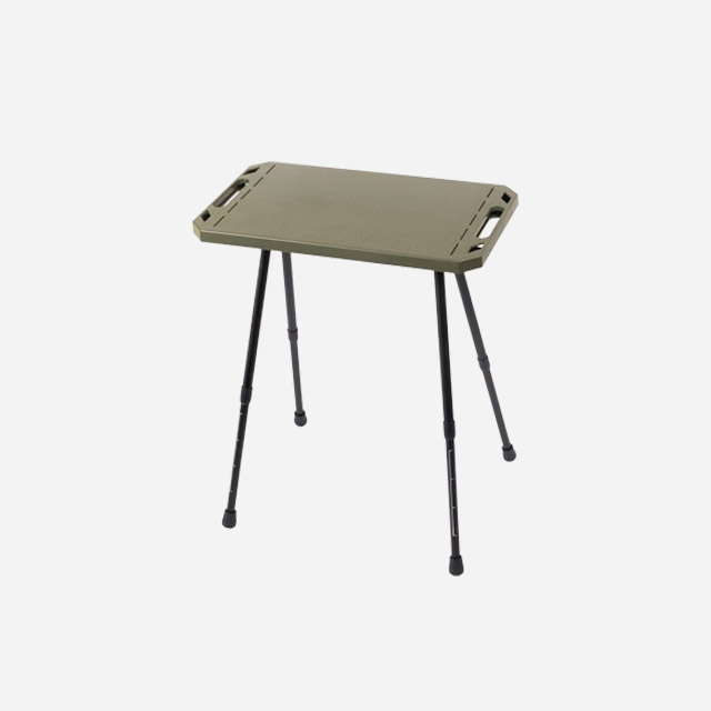 KOOLMAN(쿨맨) 스퀘어 미니 캠핑 테이블 높이조절형 올리브그린