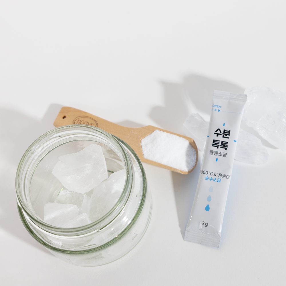 수분톡톡 용융소금 3gx60포 1000도씨 불순물제로 휴대용 물에타먹는 따소물 서초보감 : 서초보감
