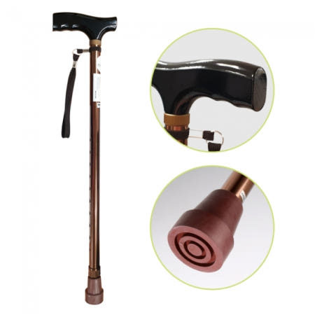 인체공학적 헤파이 지팡이 베이직형 편안한 지팡이 10단계 높이조절 알루미늄 HP-WS3002