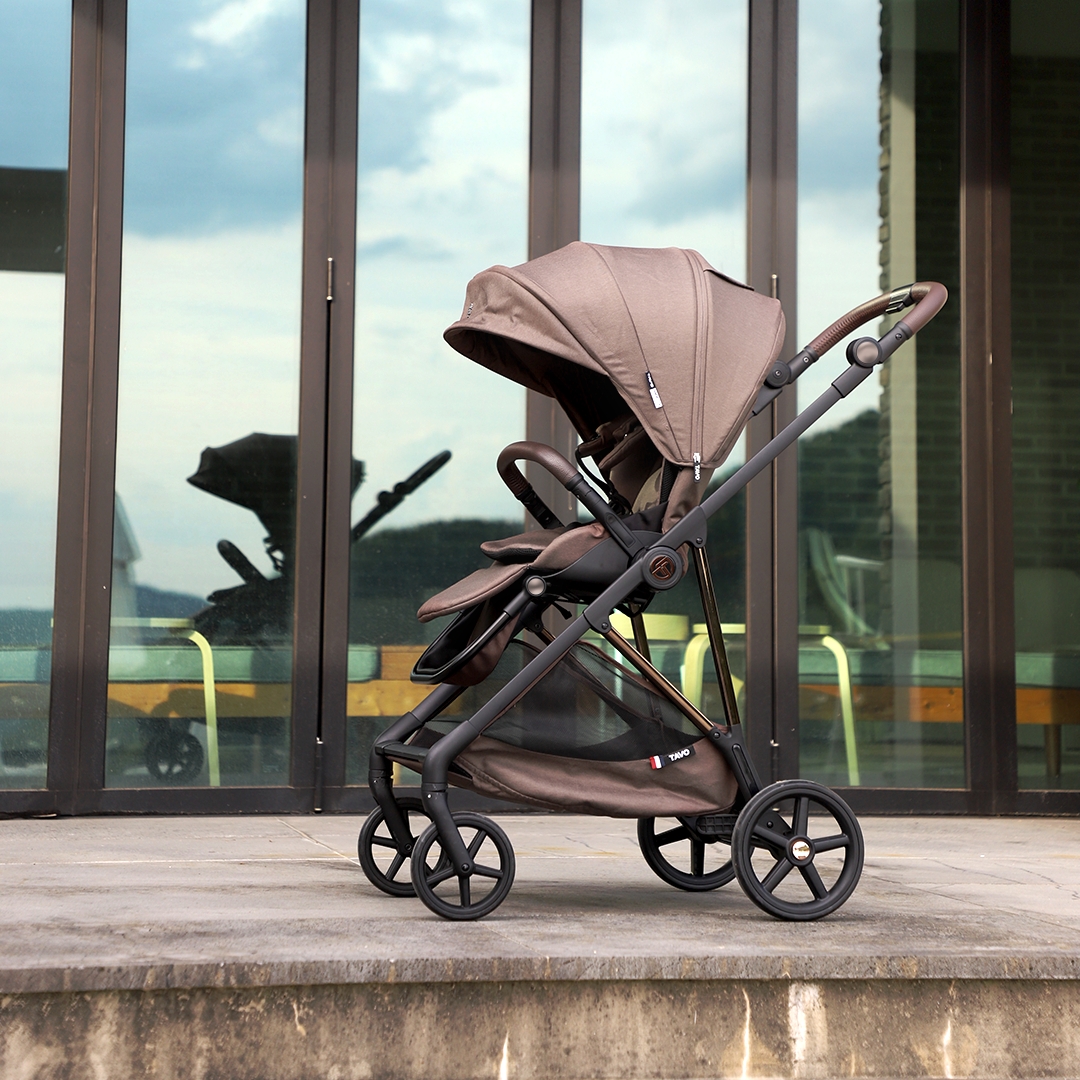 [누비앤타보] TAVO 베프 가벼운 마주보기 양대면 신생아 출산준비물 진저브라운