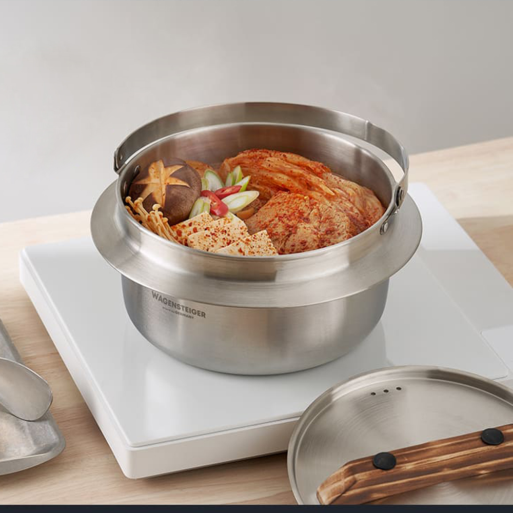 바겐슈타이거 아웃백칼드런 스텐 가마솥 통3중 캠핑 솥밥 냄비 16cm 이미지 8