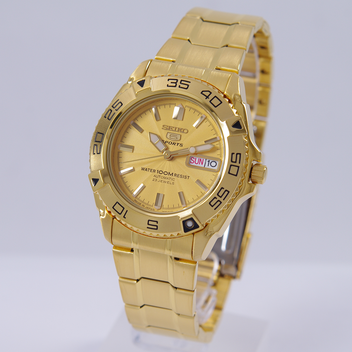 세이코 SEIKO 오토매틱 금장 골드 SNZB26J1 남성 손목 캐주얼 다이버 시계 - 상세 이미지 2