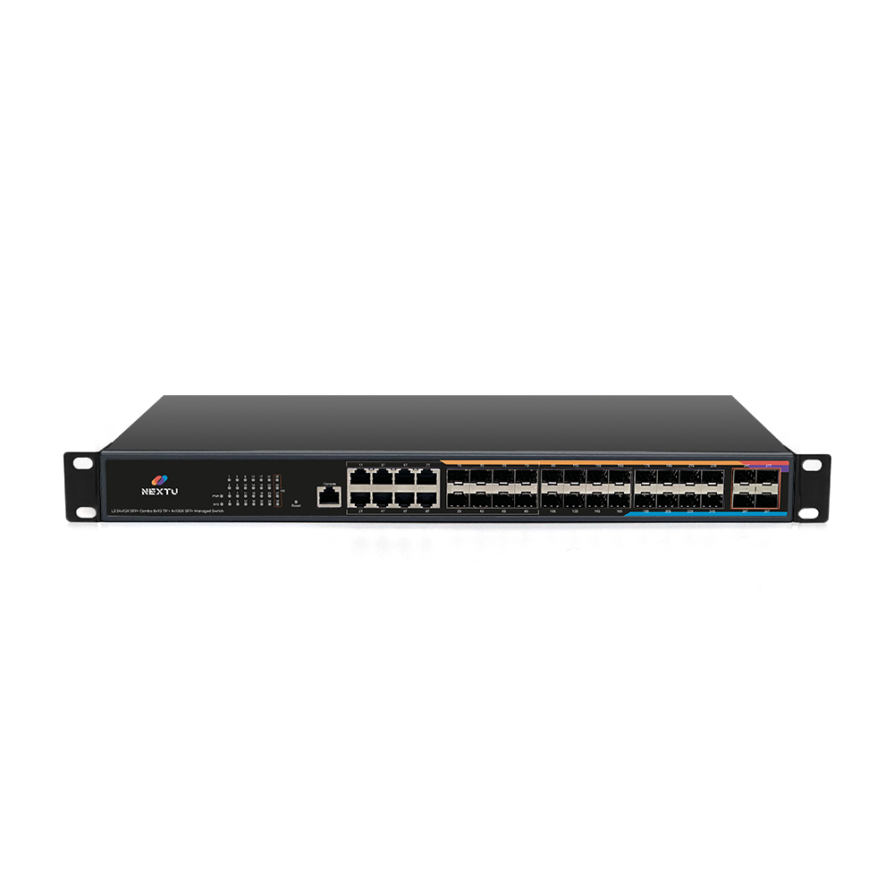 스오린 L3 광 SFP 24포트 8포트 TP콤보 10G 4SFP+ 전원이중화 스위칭허브 - 상세 이미지 2