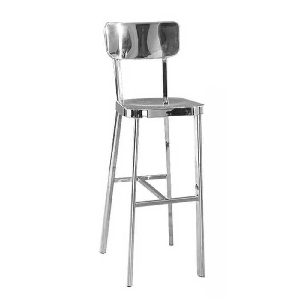 스텐 등받이 의자 카페 식당 술집 펍 테라스 체어 60CM - 상품 이미지
