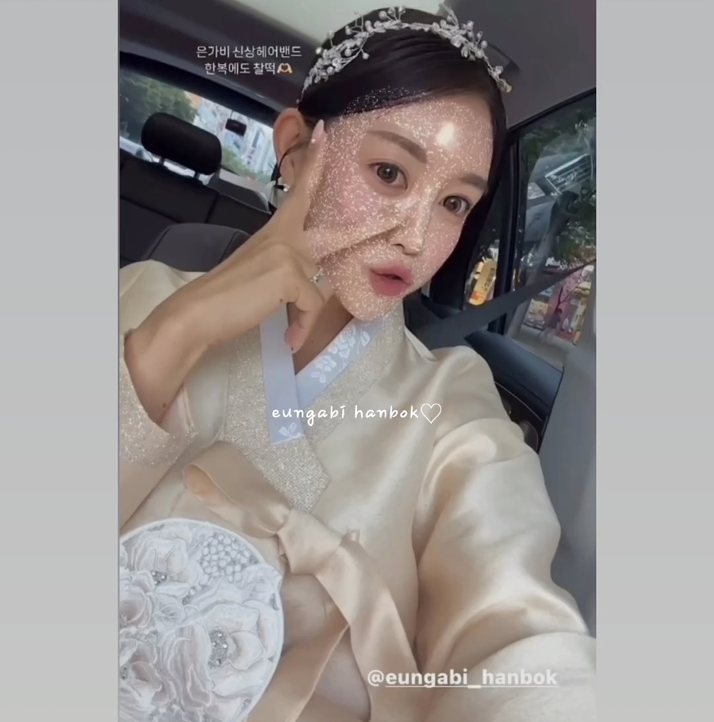 은가비한복 한복대여 눈부신여신 웨딩 결혼식 신부 하객 혼주 돌잔치 2부드레스 - 상품 이미지