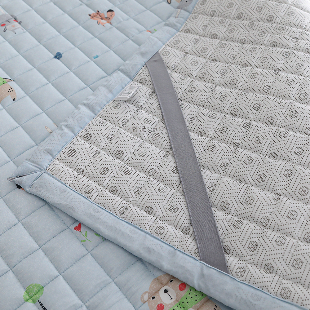 어린이패드 모달 곰패턴 애니멀 논슬립 고정밴드 슈퍼싱글 침대패드