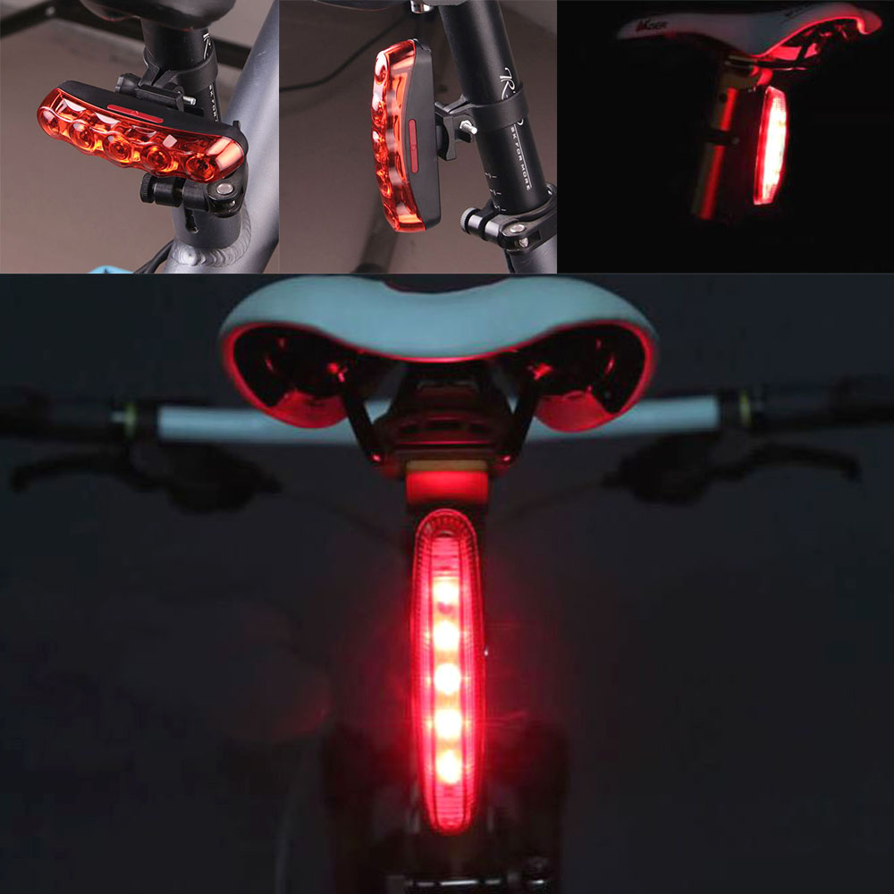 자전거 야간 후미등 다목적 5열 바이크 사이클 led 라이트