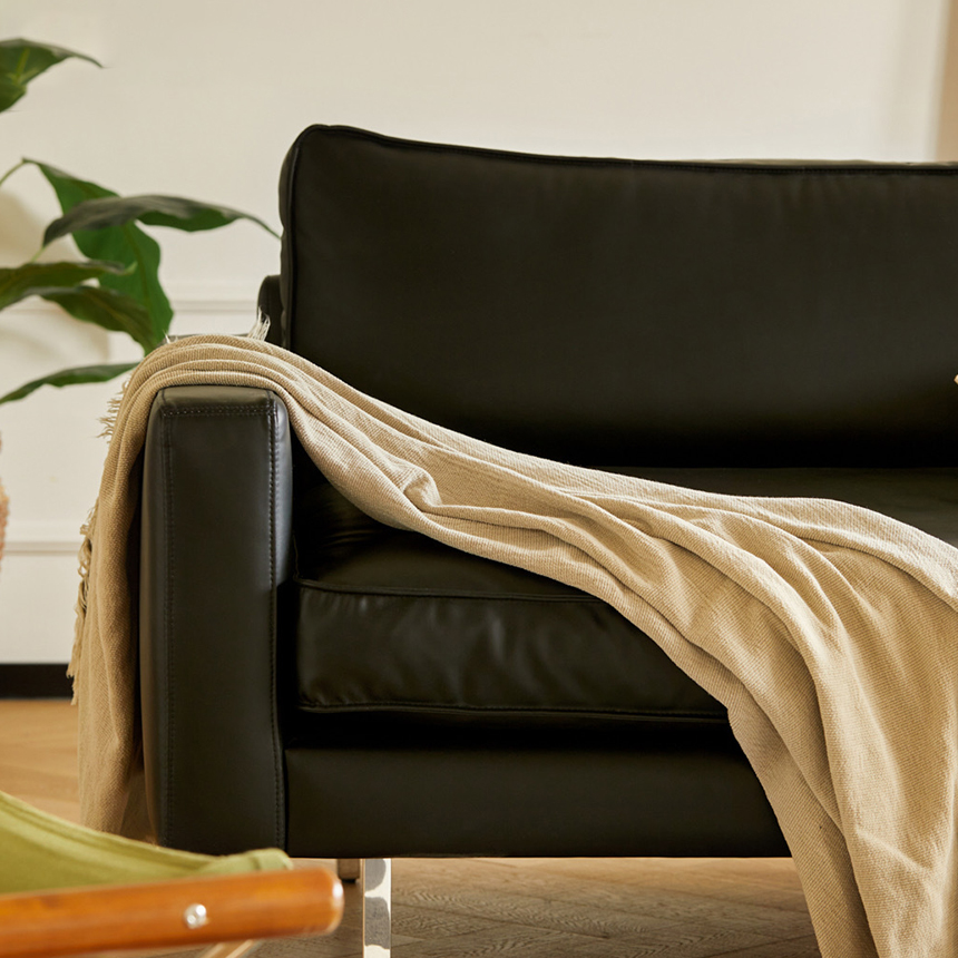 럭소 레더 엘레강스 사무실 거실 3인용가죽소파 3인 S