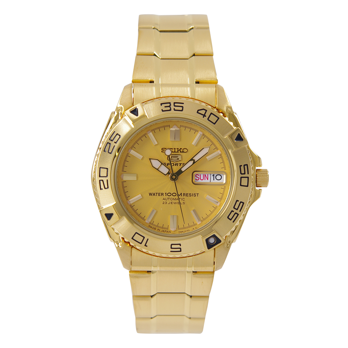 세이코 SEIKO 오토매틱 금장 골드 SNZB26J1 남성 손목 캐주얼 다이버 시계 - 메인 이미지
