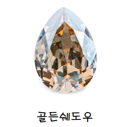스와로브스키 4320 물방울 브이컷 10mm 크리스탈 젤 셀프 네일아트 재료 팬시 스톤 - 상세 이미지 3