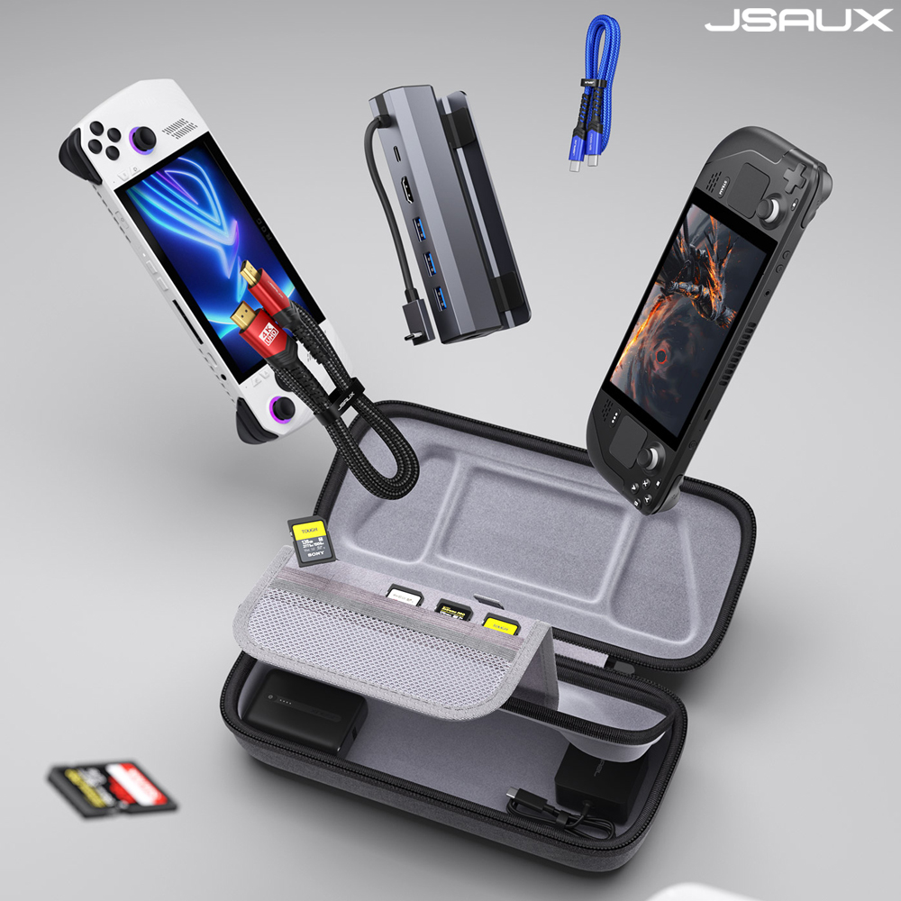닌텐도 스위치2 케이스 JSAUX 올인원 파우치 3세대 스팀덱 PS포탈 호환 - 상세 이미지 3