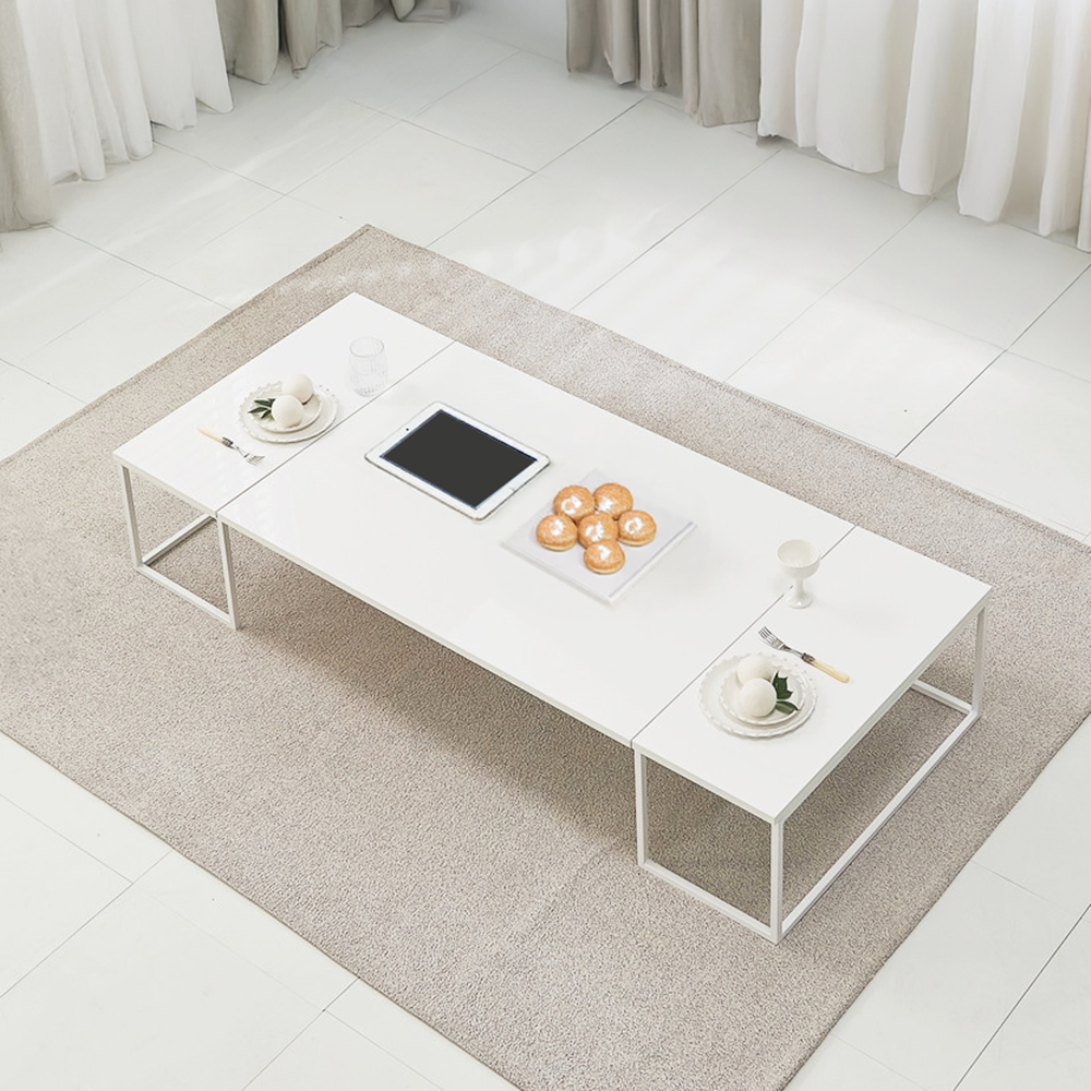 버터플 6인 좌식테이블 높은 확장형 낮은 좌식식탁 밥상