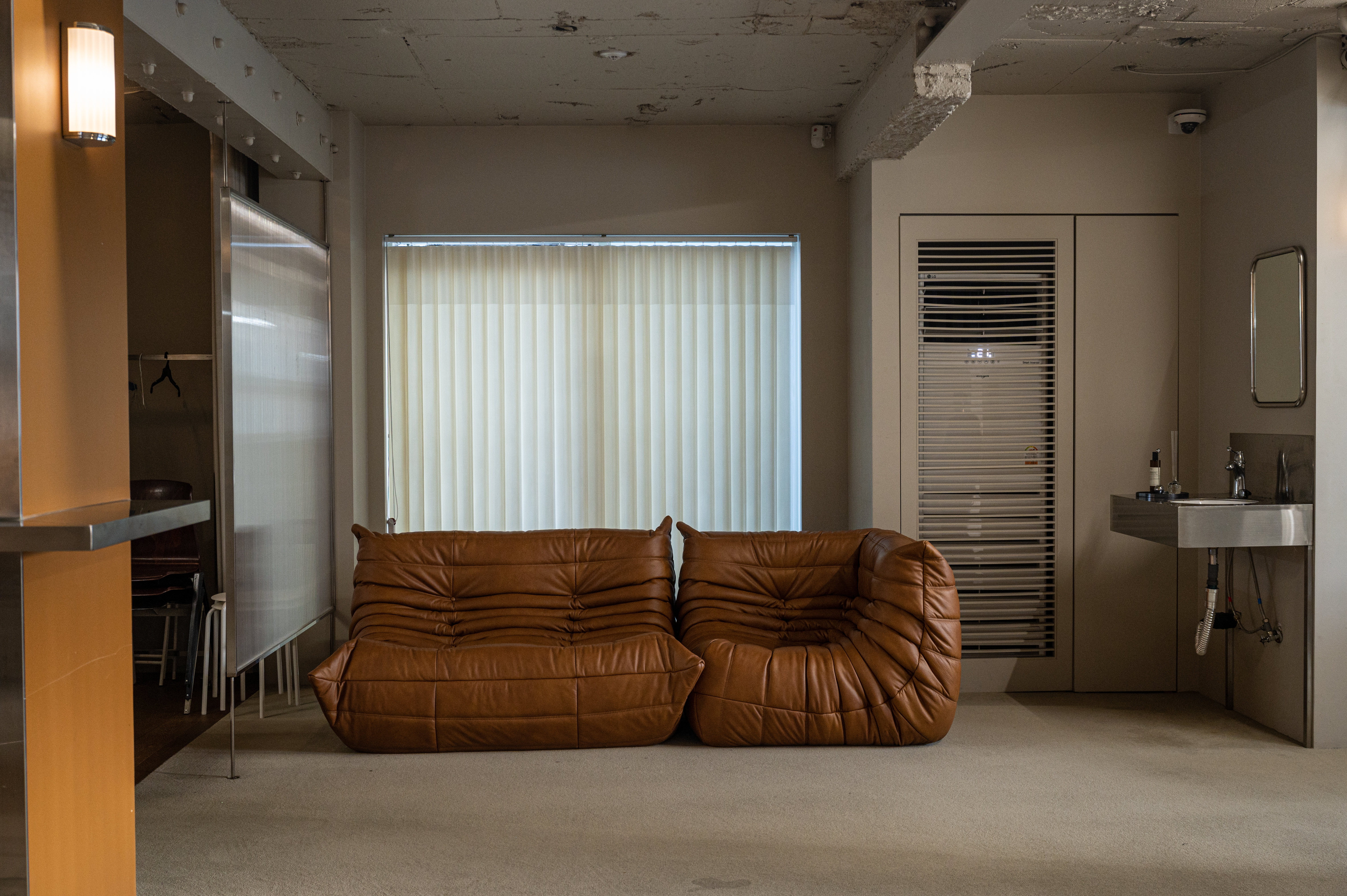 2인용 모듈 PH 17 가죽모듈쇼파 이태리 내추럴 통가죽 천연면피 전체가죽 번데기 빈백소파