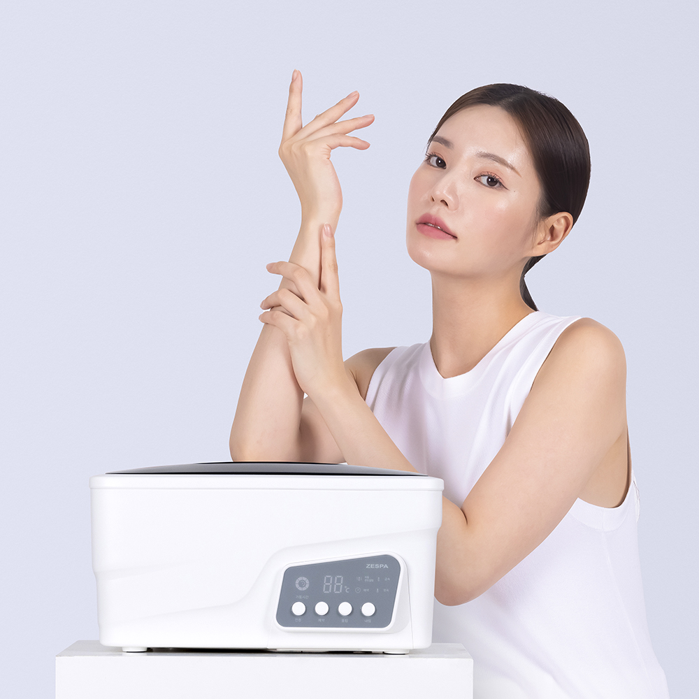 제스파 국산 가정용 기계 파라핀베스 손발보습  2시간 용해 전용왁스 4개 포함 ZP2059