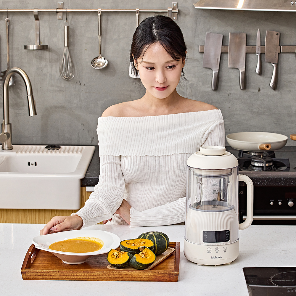 키치니스 두유제조기 콩물 가정용 이유식 죽 메이커 1000ml