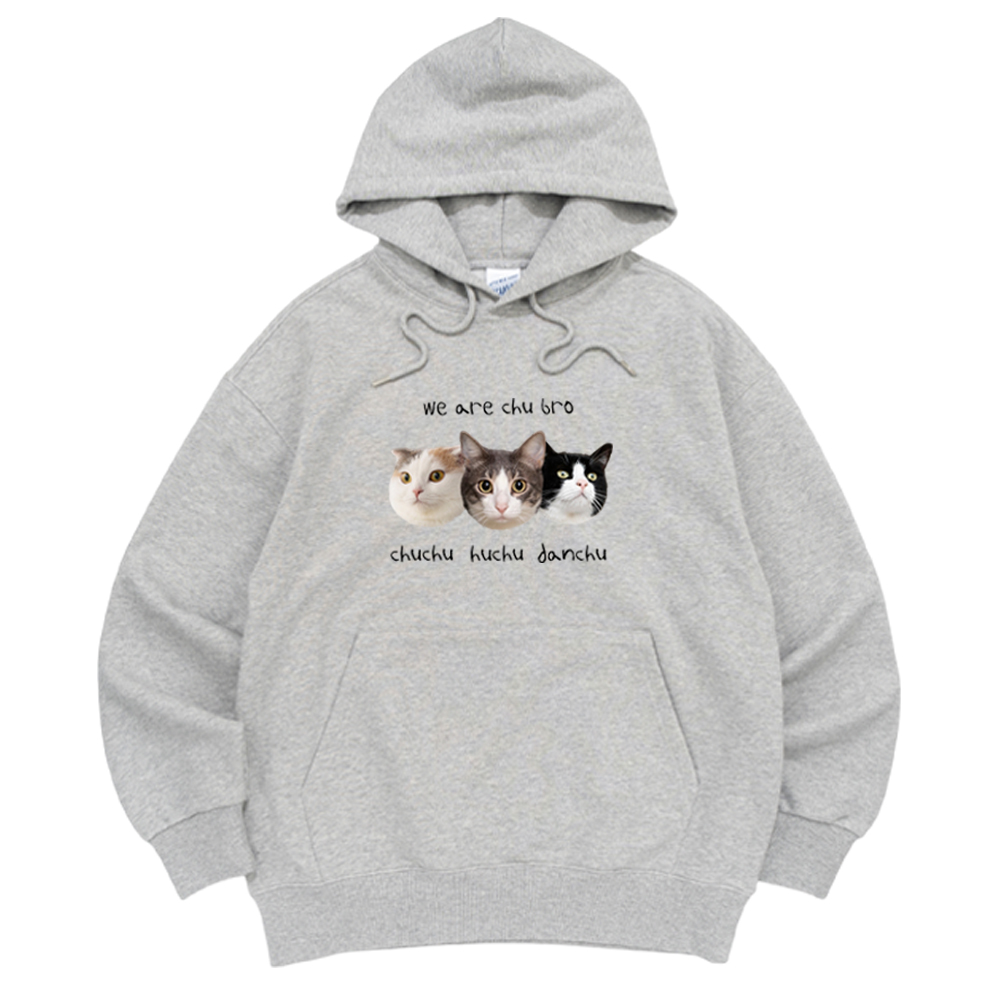 더오래 커스텀 후드티 강아지 고양이 주문제작 오버핏 360gsm 500g/yd 후드 1번 - 상세 이미지 4