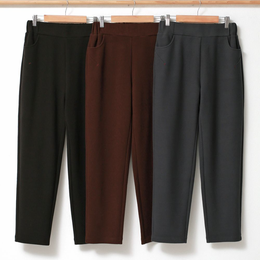 찰진 쫀득한 일자스판밴딩팬츠 - 상세 이미지 2