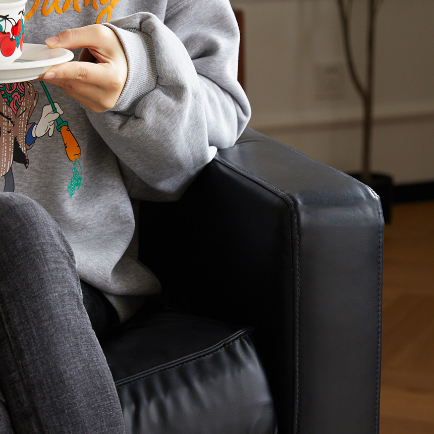 럭소 레더 엘레강스 사무실 거실 3인용가죽소파 3인 S