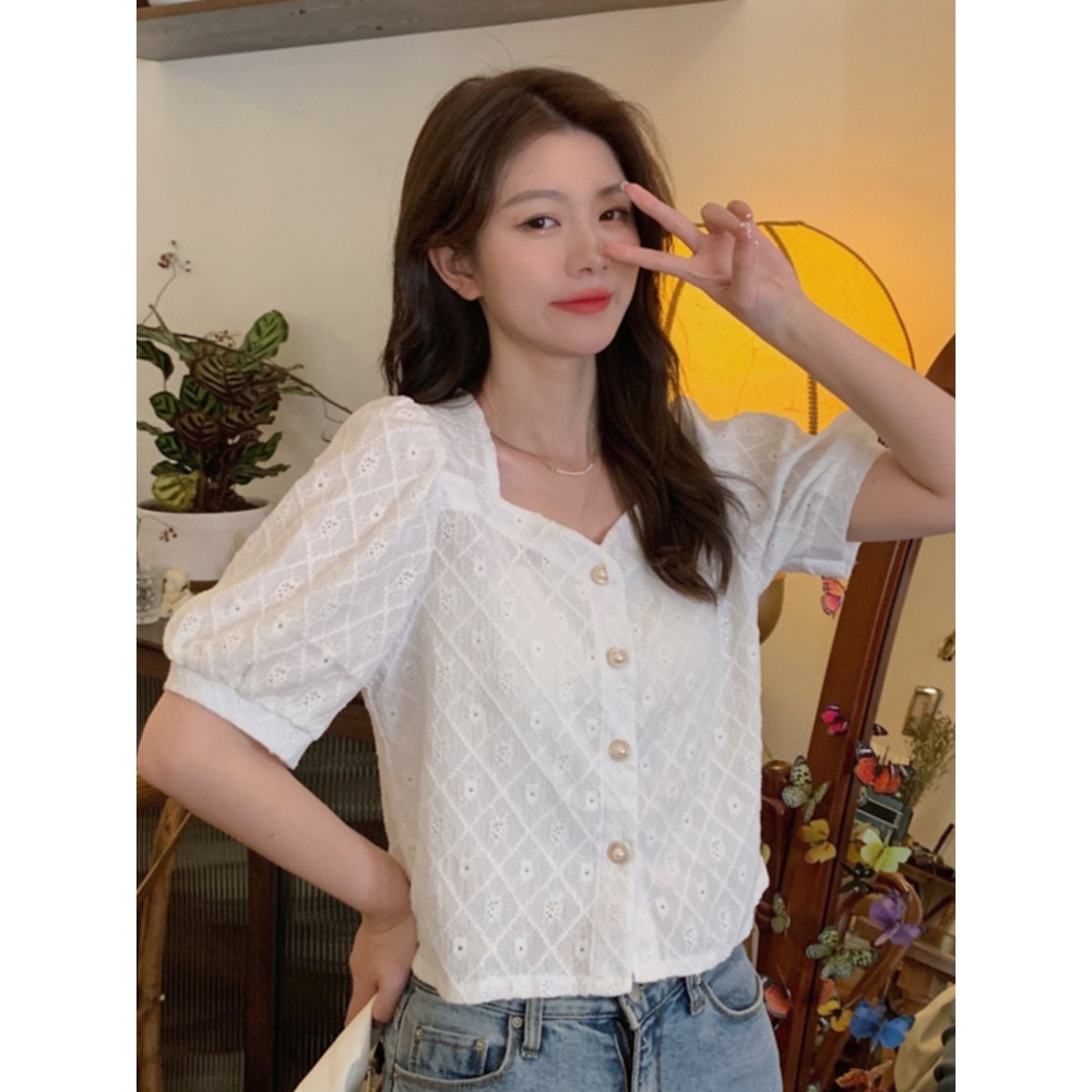 미녀와순정남 45화 임수향 블라우스 셔츠 박도라 스퀘어넥 빅사이즈 의상 옷 패션 - 상세 이미지 3