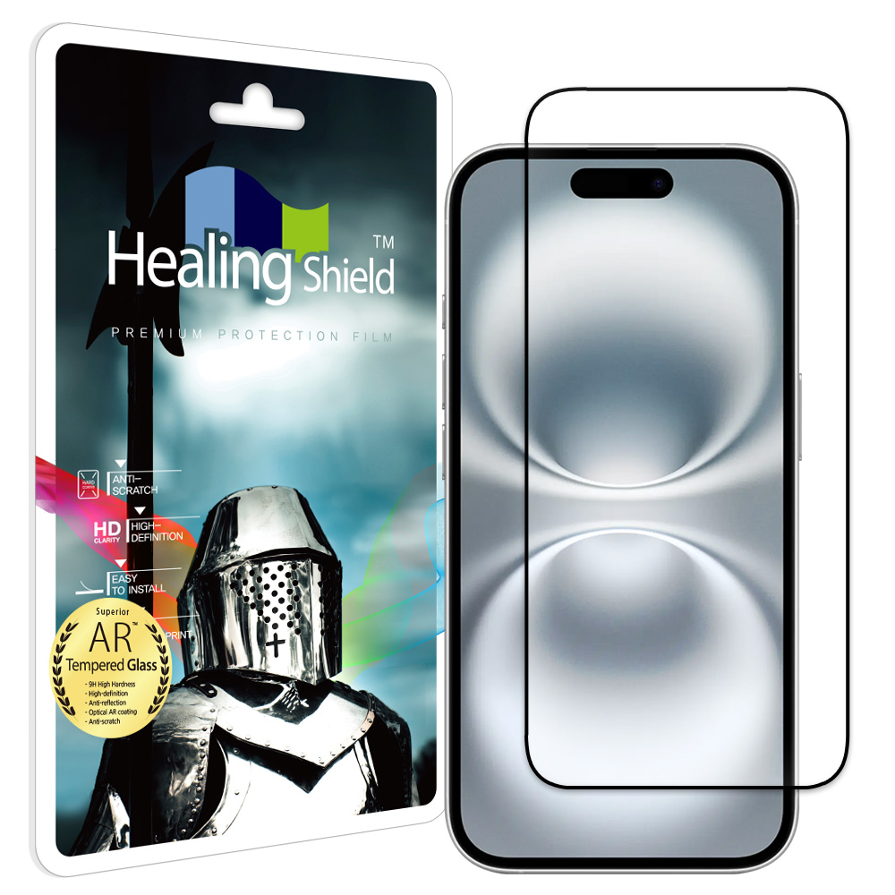 휴대폰 3D 풀커버 AR 고화질 강화유리 액정보호필름 아이폰16, 1매입