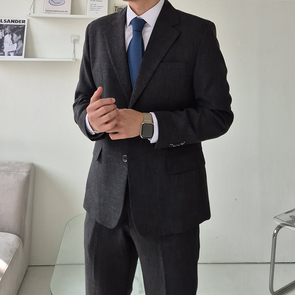 남자 블레이저 정장 마이 빅사이즈 남성 울 자켓 남자 자켓 - 상세 이미지 2