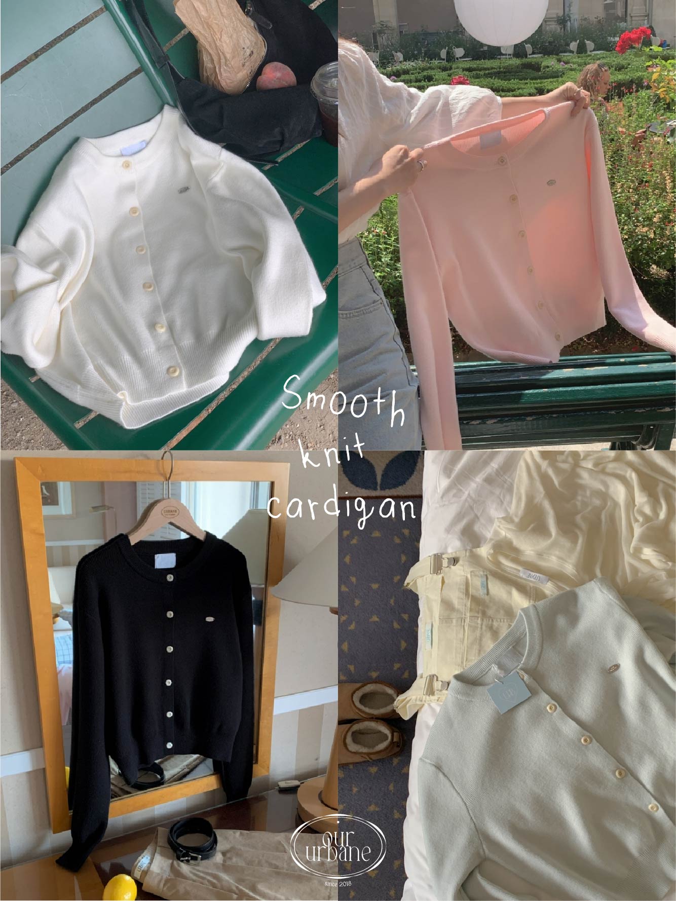 ✨v넥추가 9만장돌파💕URBANE MADE💕 스무드 라운드 브이넥 캐시미어 니트 가디건 (11c) 상세 이미지 30