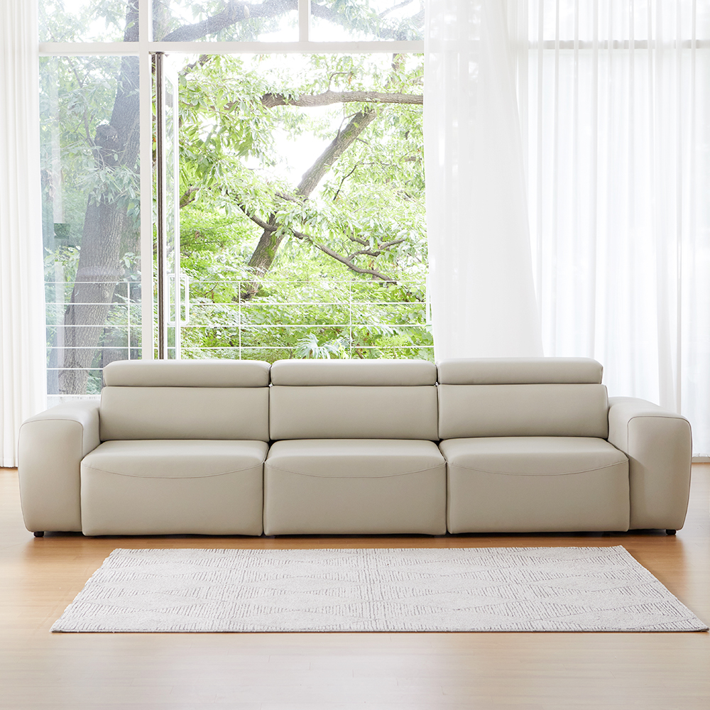 모던홈즈 카니발 모션 전동 리클라이너 4인용 천연가죽 소파