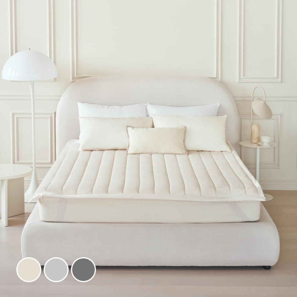 프랑떼 호텔식 겨울 극세사 웜패드 침대패드 고밀도 자가발열 고정밴드 슈퍼싱글 SS