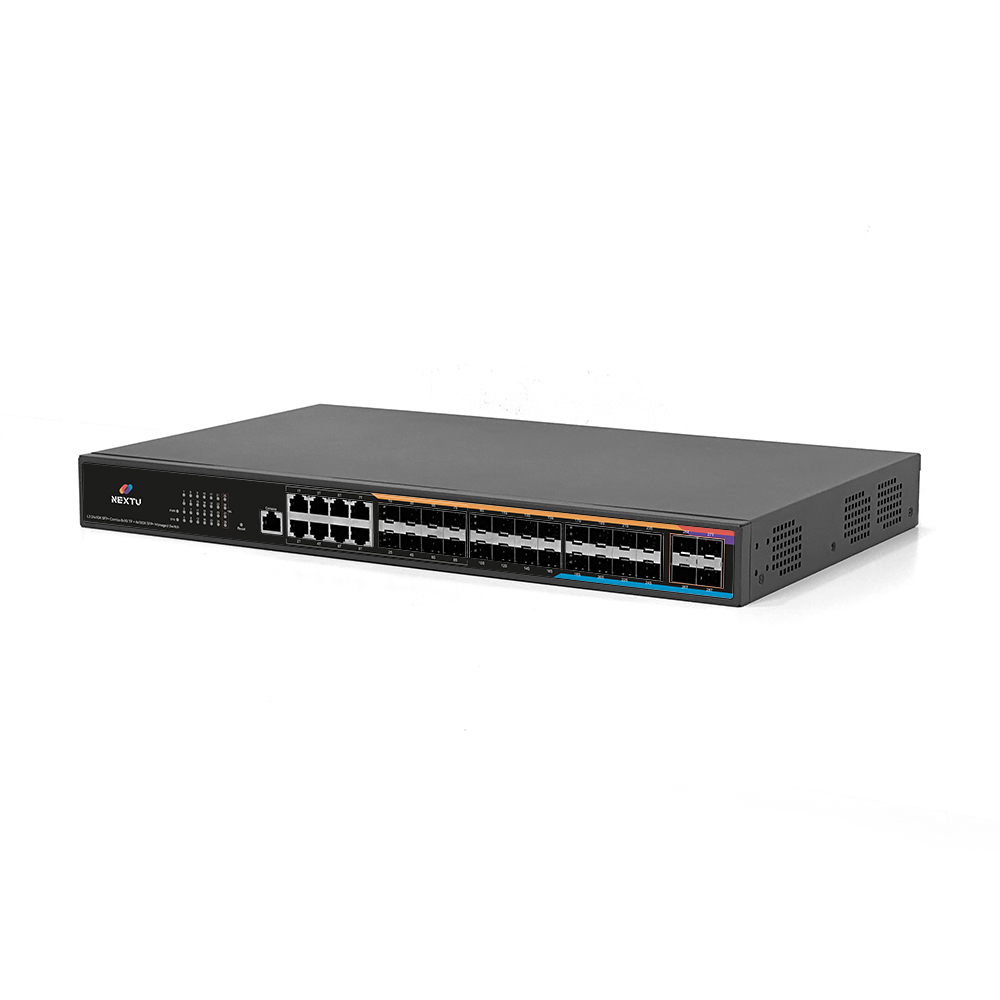 스오린 L3 광 SFP 24포트 8포트 TP콤보 10G 4SFP+ 전원이중화 스위칭허브 - 상품 이미지