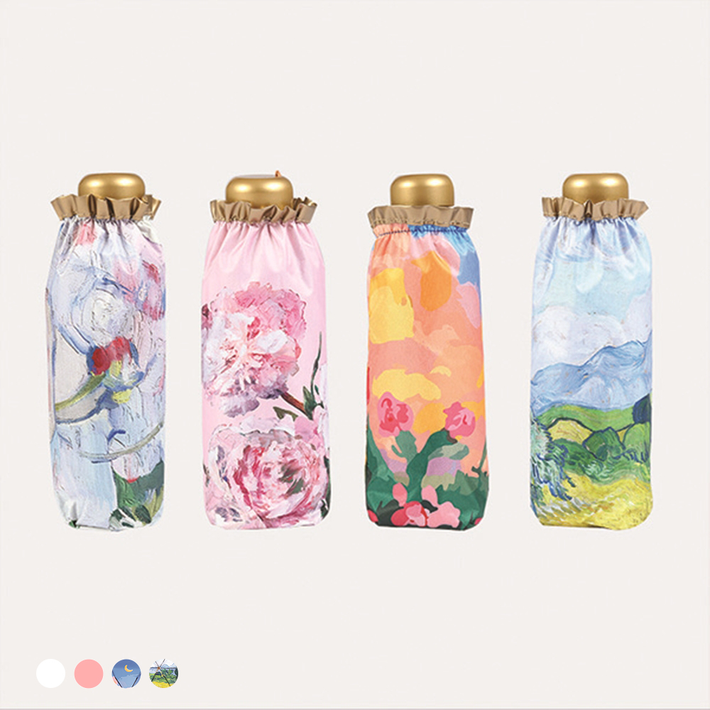 포유렐라 플라워 고급 초경량 양우산 초소형 우양산 미니 양산 5단