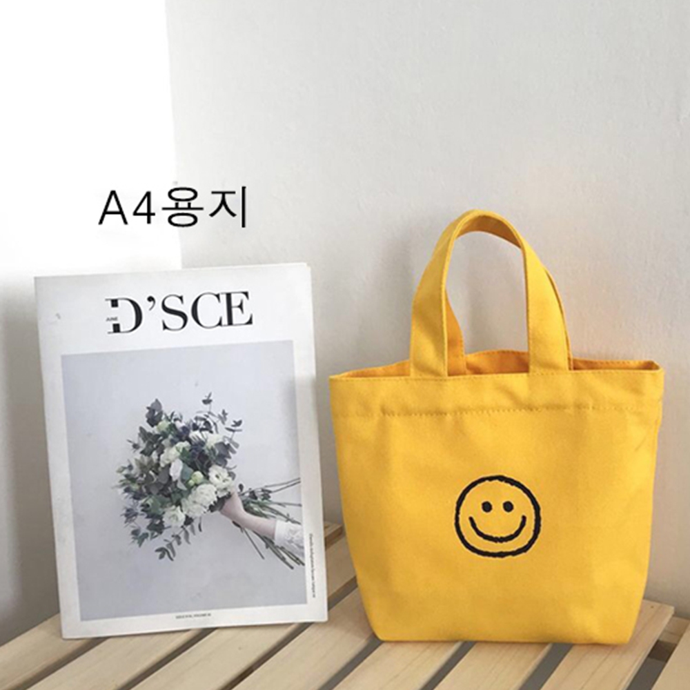 튼튼한 연예인 장바구니가방 남자 명품미니작은 캐릭터 아이보리 - 상세 이미지 5