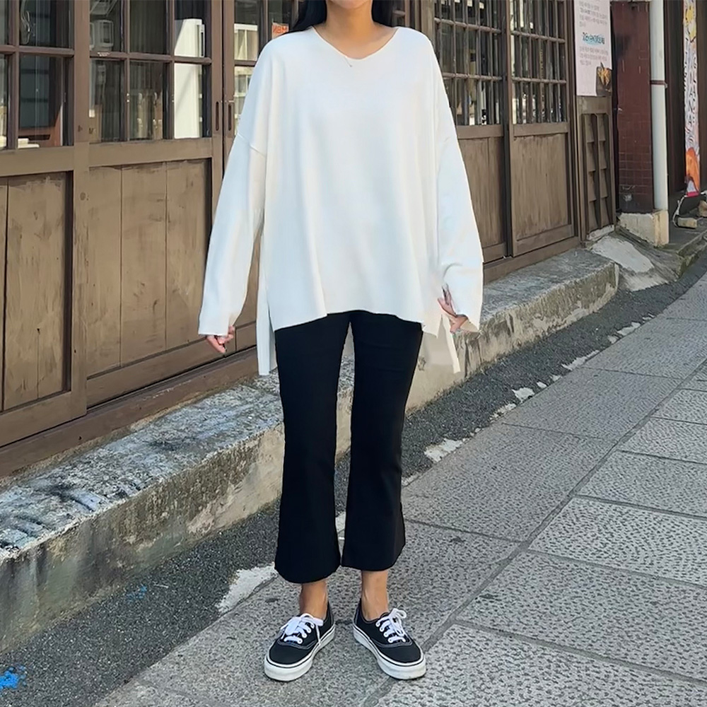 스판 부츠컷 키작녀슬랙스 여름 슬랙스 키작녀바지 - 상세 이미지 2