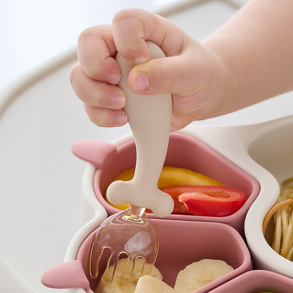 아띠래빗 아기 이유식 스푼 휘어지는 자기주도 유아 숟가락 포크 숟가락 수저 푸딩크림