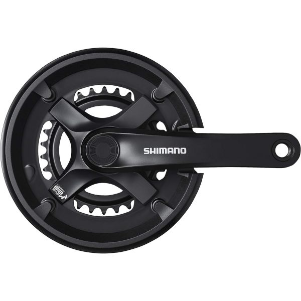 시마노 크랭크 교체 로드 소품 자전거 부품 투어니TY FCTY501 체인셋 4630 더블 78단 170mm 체인가드 블랙 : 투몬몰17